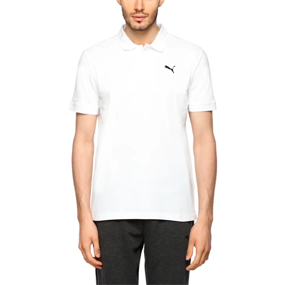 PUMA ESS PIQUE POLO in WHITE