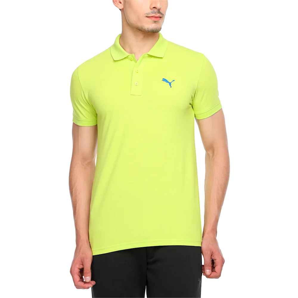 PUMA ESS PIQUE POLO LIMEPUNCH HEATH in Standard