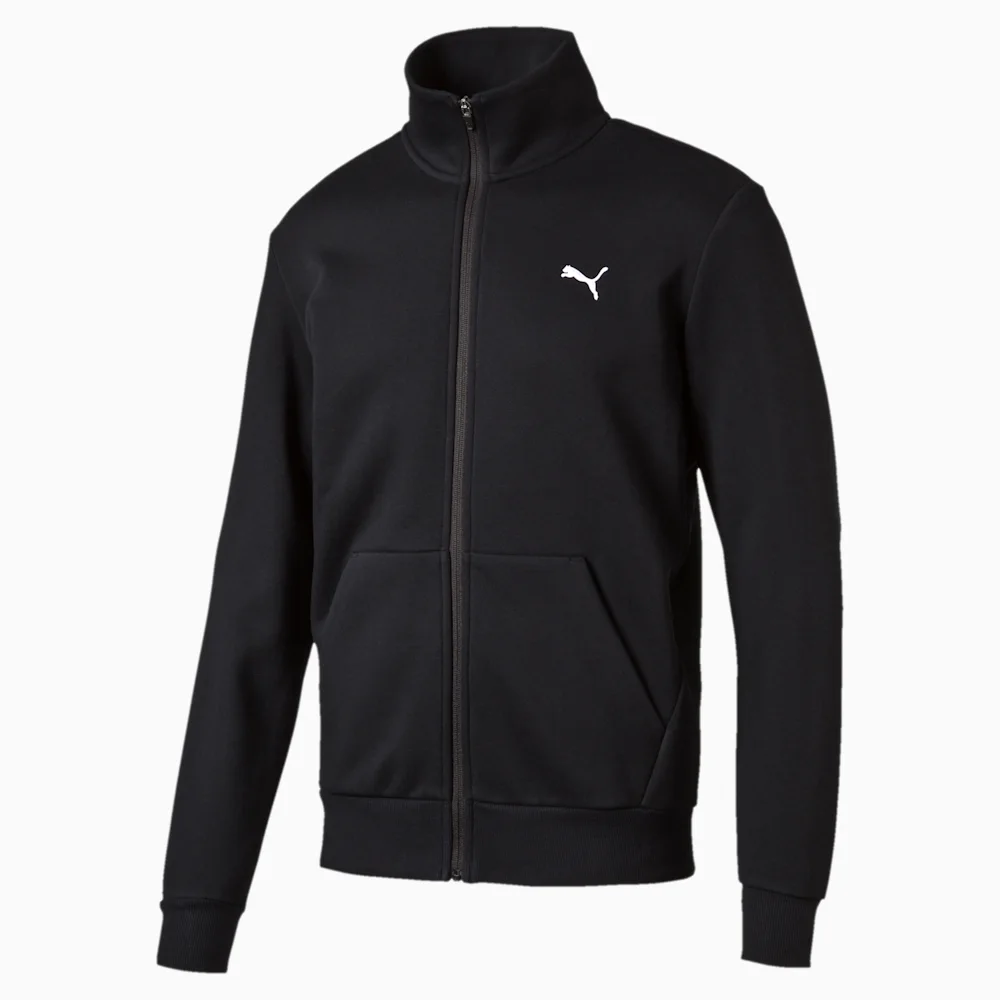 PUMA ESS SWEAT JACKET, FL COTTON BL in Standard
