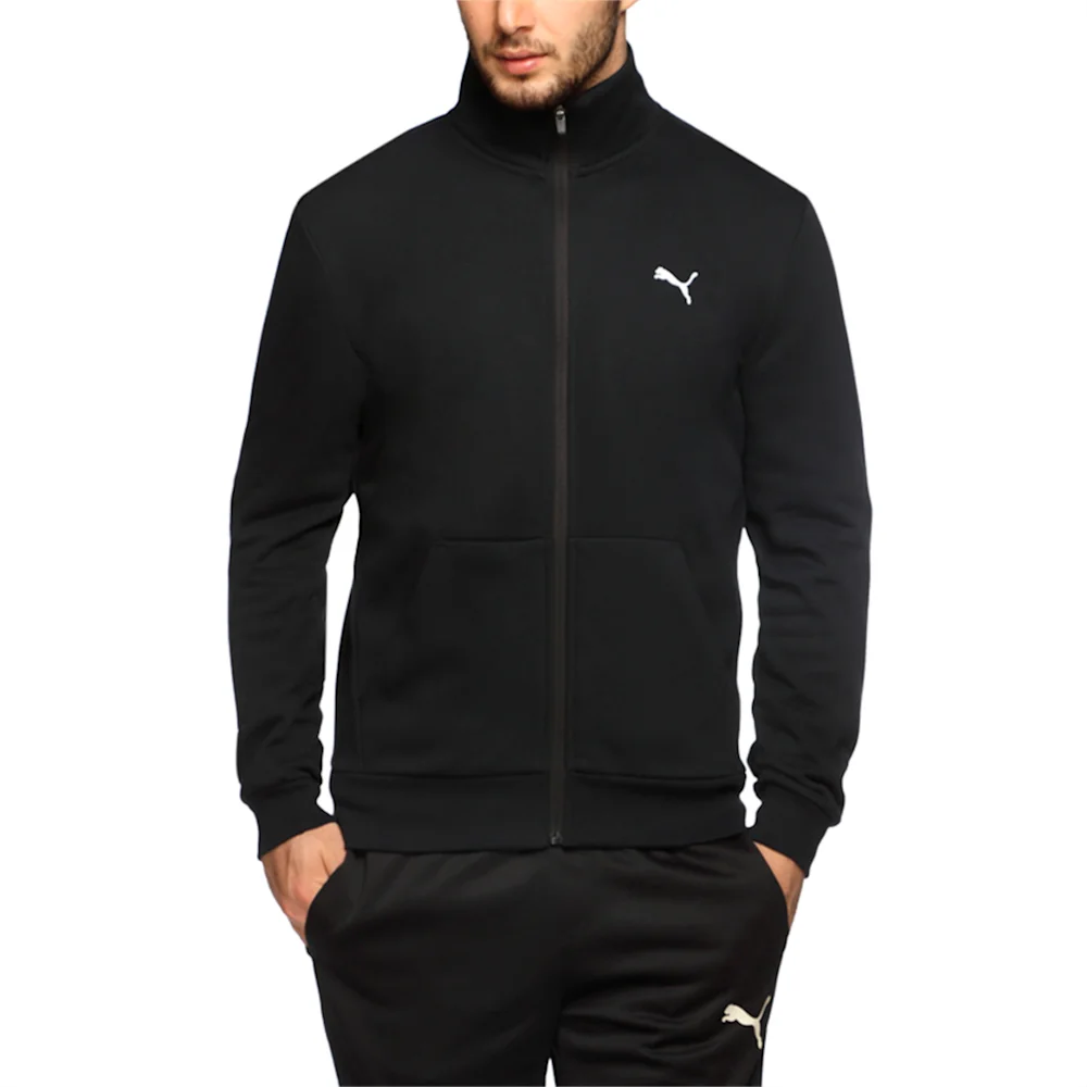 PUMA ESS SWEAT JACKET, TR COTTON BL in Standard