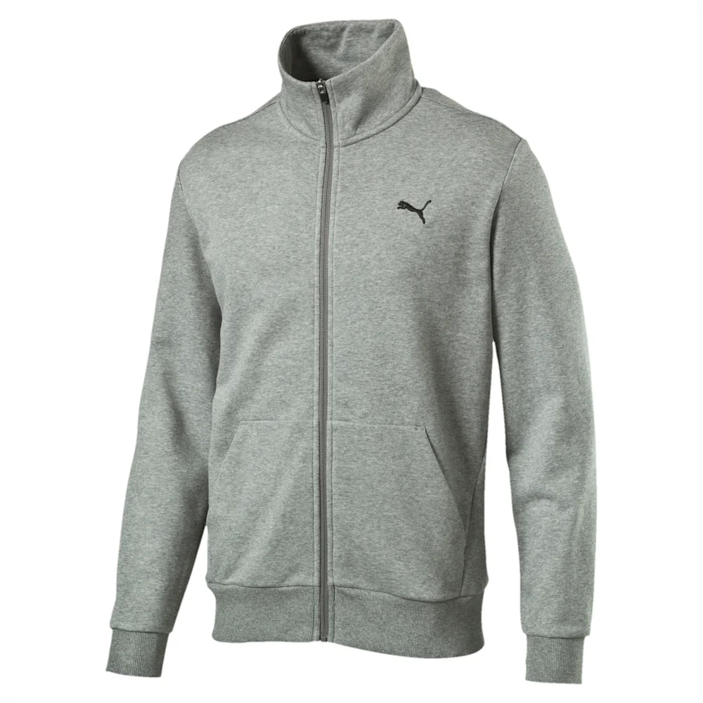 PUMA ESS SWEAT JACKET, TR MEDIUM GR in Standard