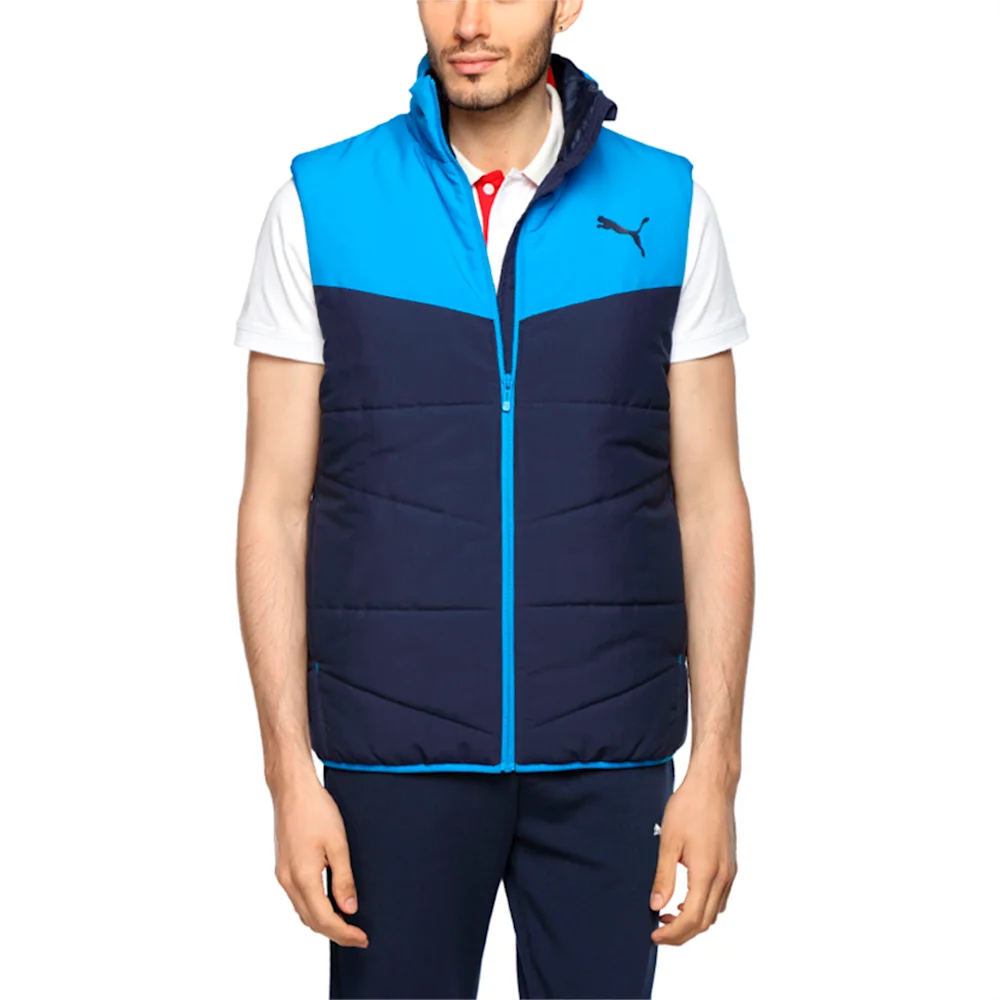 PUMA ESS PADDED VEST M PEACOAT-ELEC in Standard