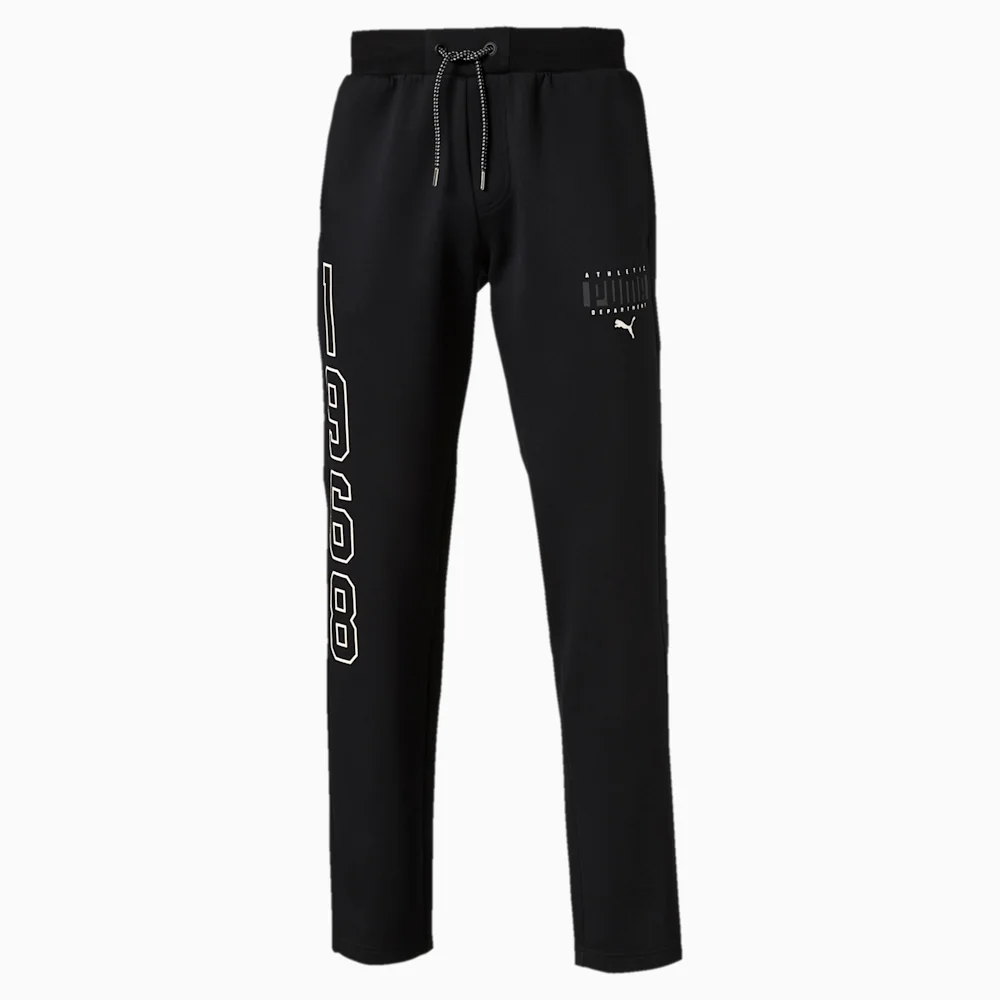 PUMA ATHLETIC PANTS OP COTTON in BLACK