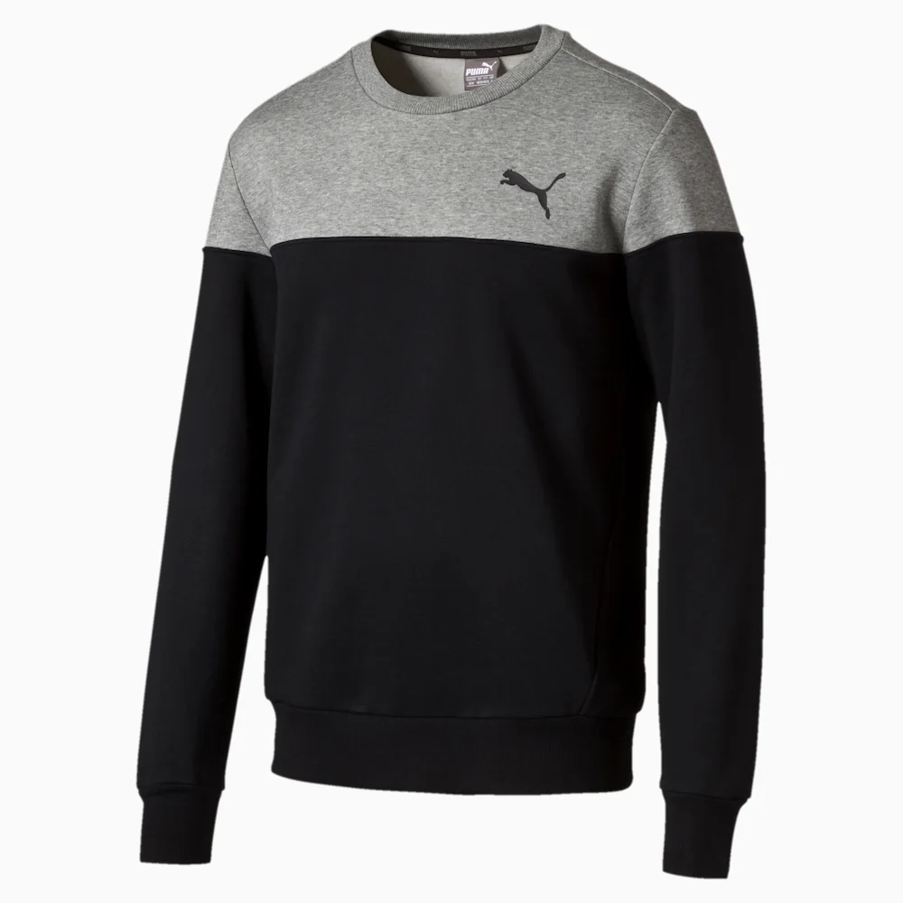 PUMA ALPHA BLOCK CREW FL COTTON BLA in Standard