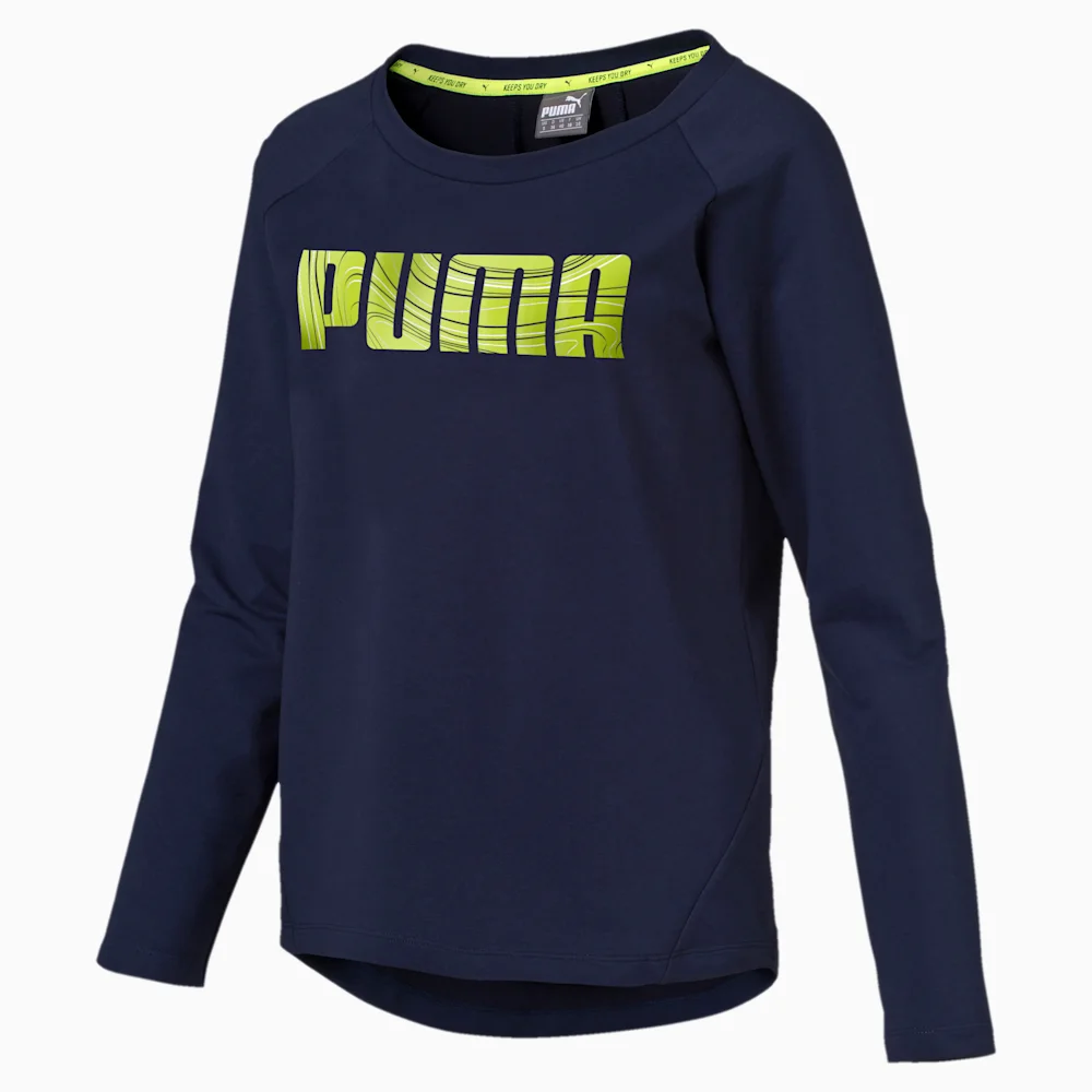 PUMA ELEVATED CREW SWEAT W PEACOAT in Standard