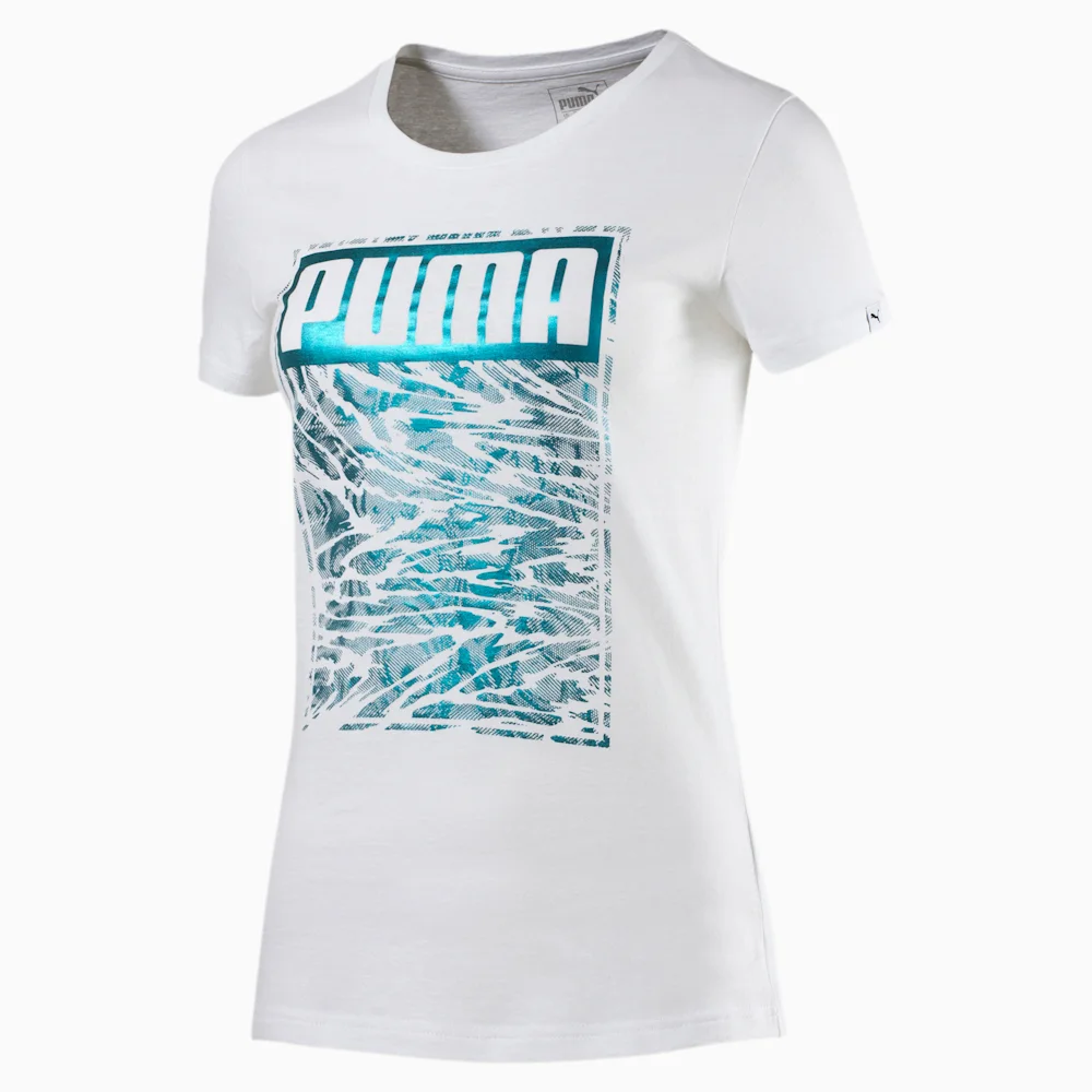 PUMA FOIL TEE in WHITE