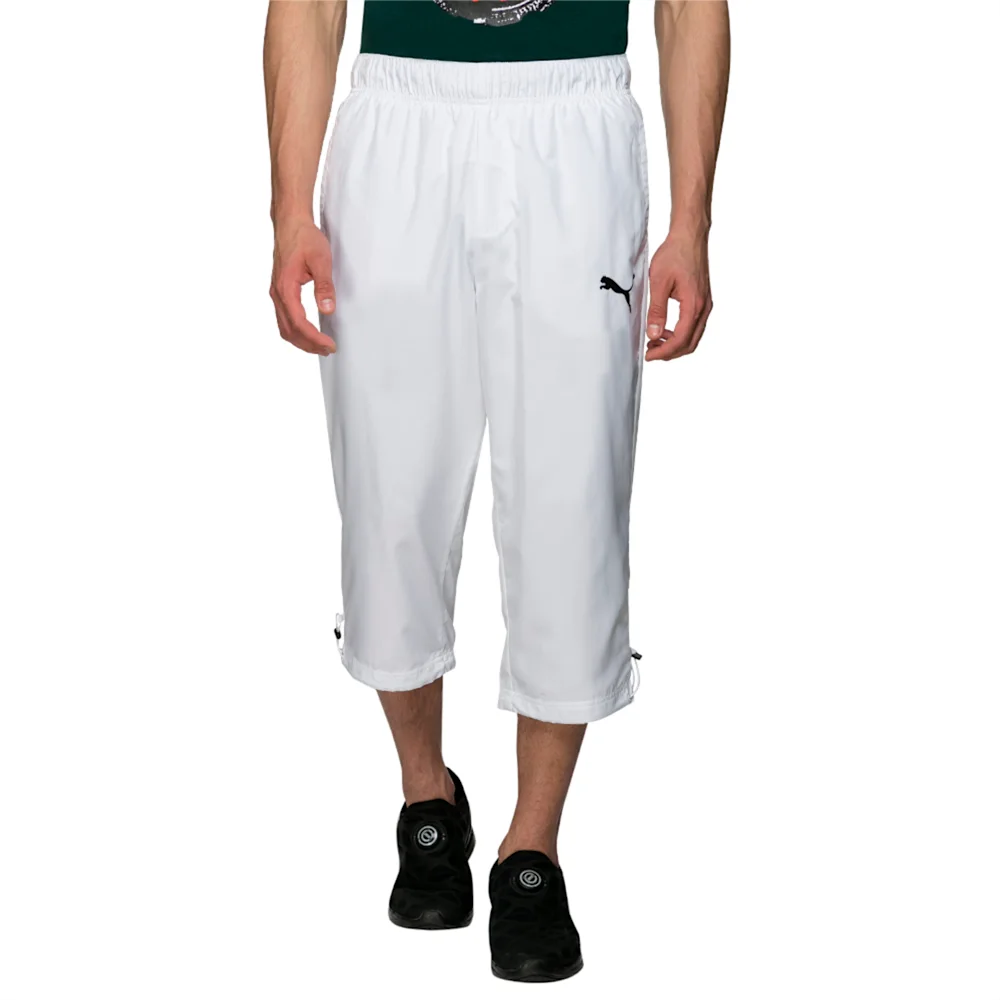 PUMA ESS WOVEN 3 4 PANTS in WHITE