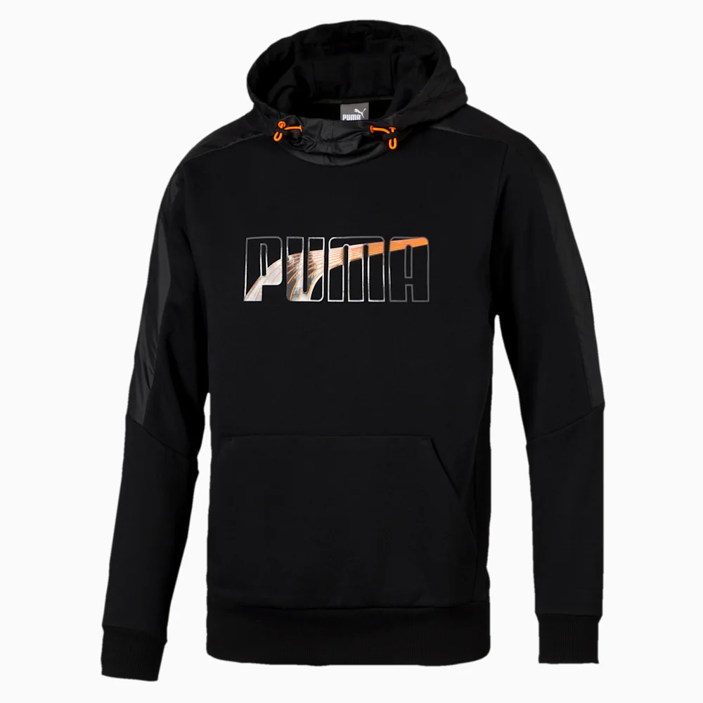 PUMA LUX HOODY FL COTTON in BLACK
