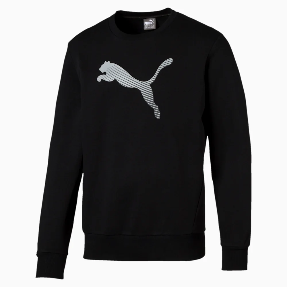 PUMA HERO CREW FL COTTON in BLACK