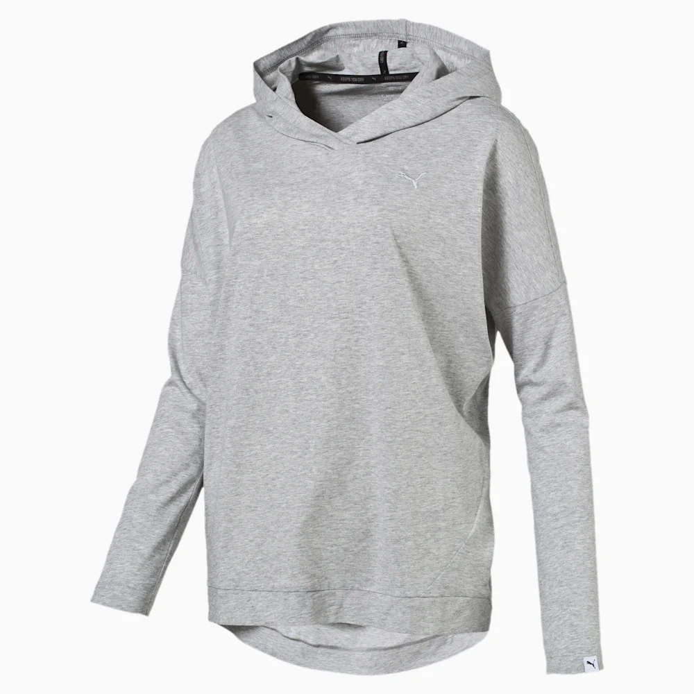 PUMA ESS HOODED COVER UP W LIGHT GR in Standard