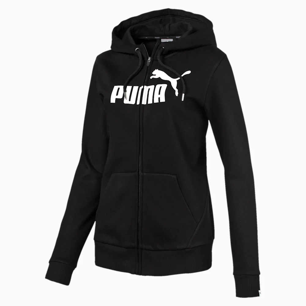 PUMA ESS NO.1 FZ HOODY FL W COTTON in Standard