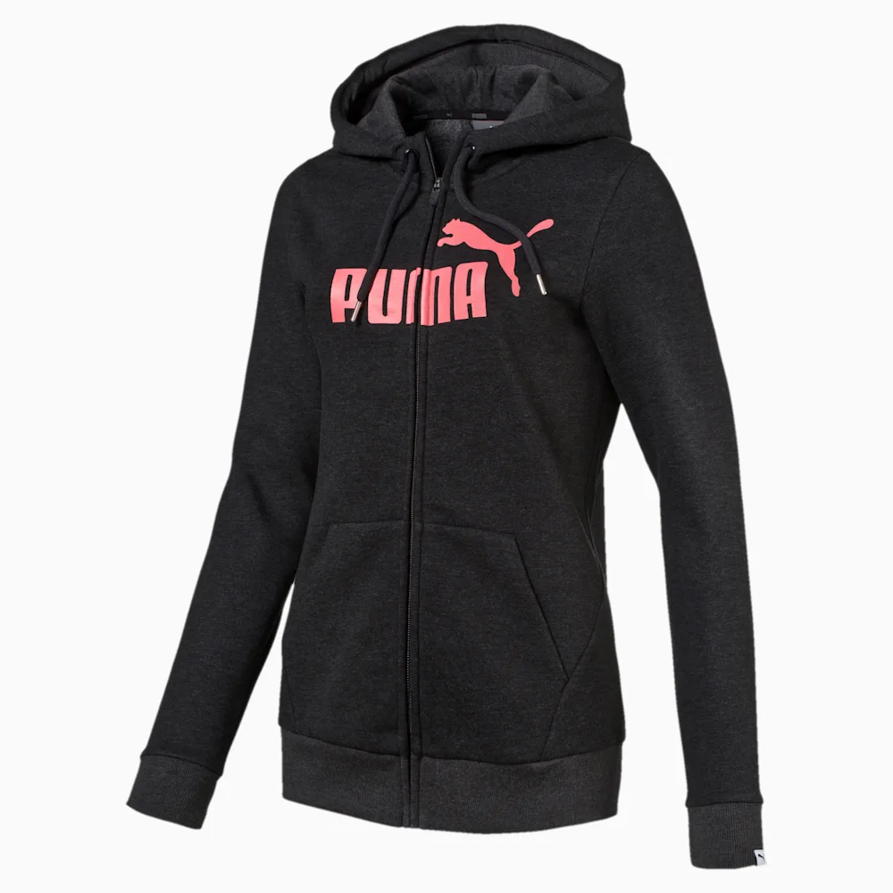 PUMA ESS NO.1 FZ HOODY FL W DARK GR in Standard
