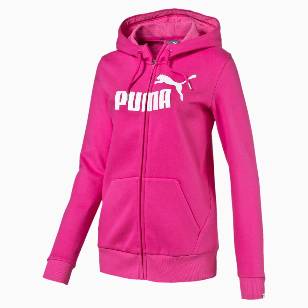 PUMA ESS NO.1 FZ HOODY FL W FUCHSIA in Standard