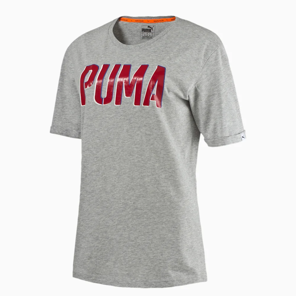 PUMA STYLE ATHL BF TEE W LIGHT in GRAY