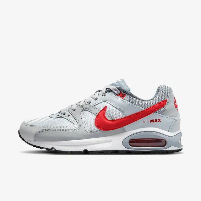 NIKE AIR MAX COMMAND in WHITE/UNIVERSITY RED-PURE PLATINUM