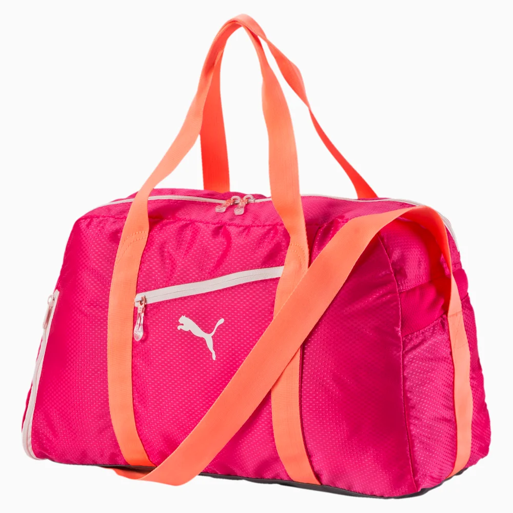 PUMA FIT AT SPORTS DUFFLE ROSE in RED