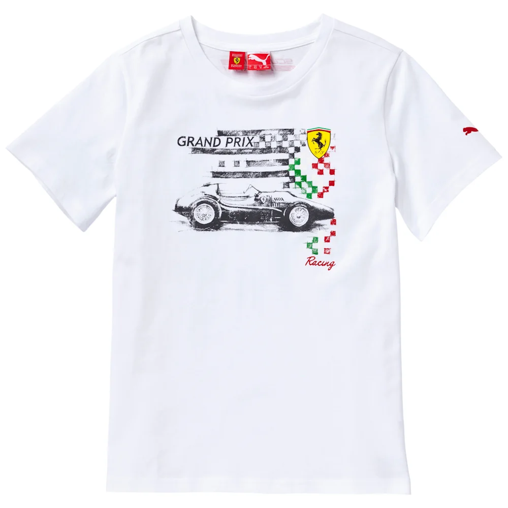 PUMA SF KIDS GRAPHIC TEE in WHITE