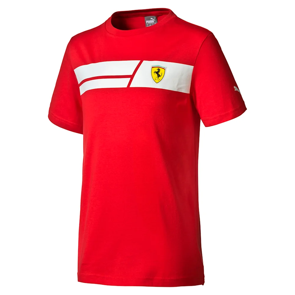 PUMA SF KIDS TEE ROSSO CORSA in Standard
