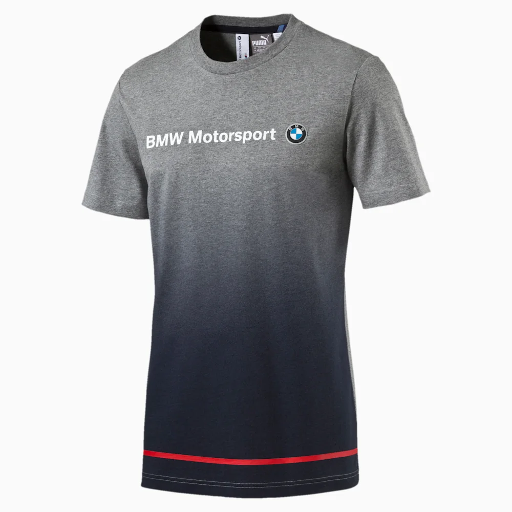 PUMA BMW MSP LOGO TEE MEDIUM GRAY H in Standard