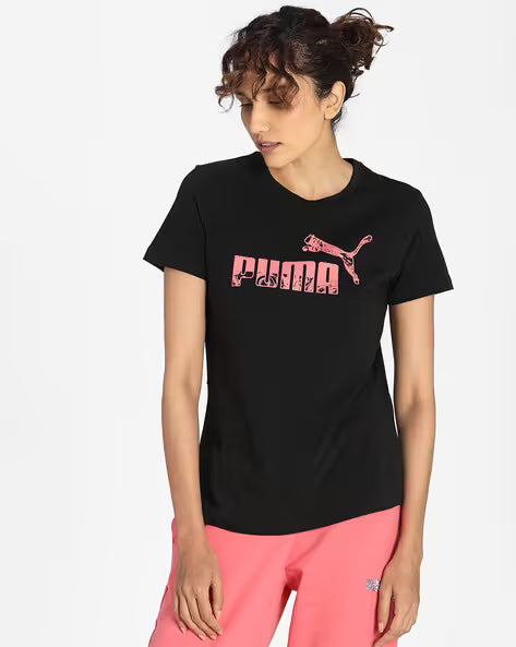 PUMA NO.1 LOGO TEE in BLACK