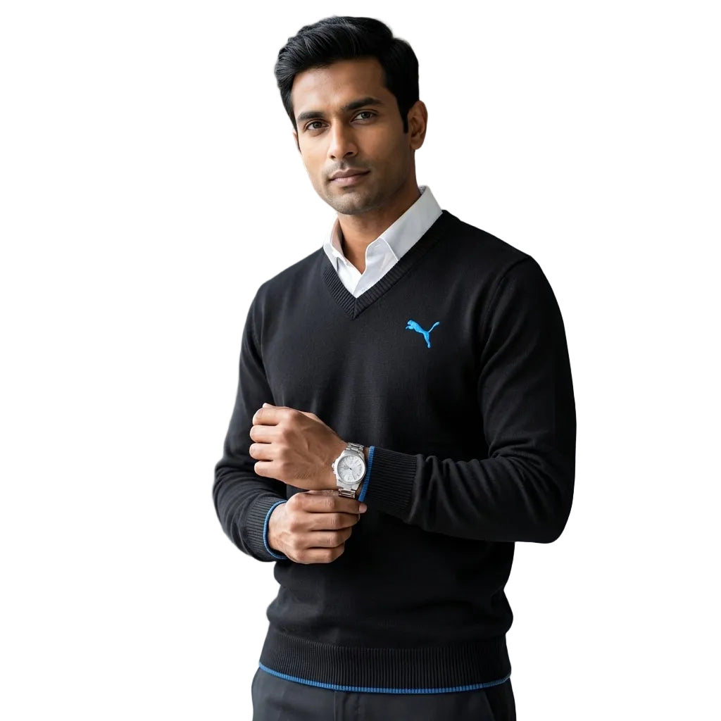 PUMA L S SOLID SWEATER MAZARIN in Standard