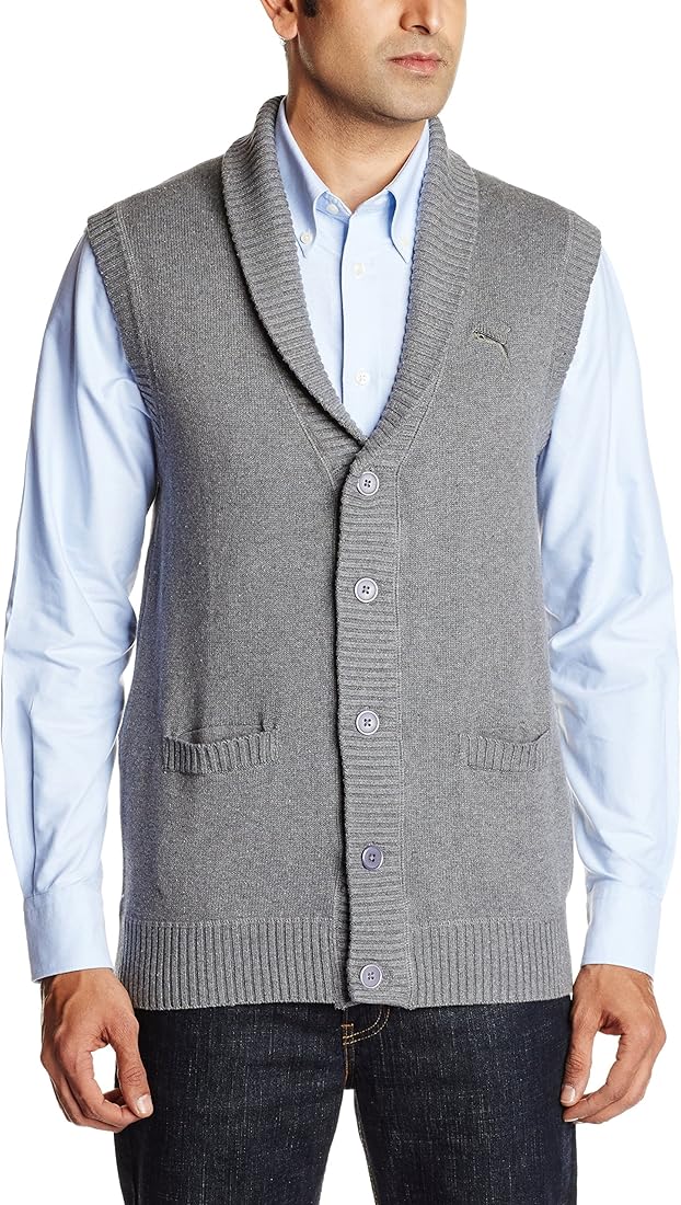 PUMA S/L CARDIGAN MEDIUM in GRAY