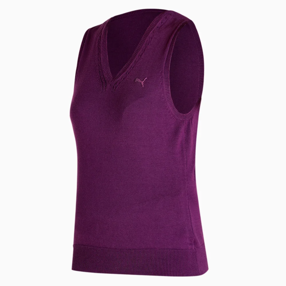 PUMA WNS SOLID S L SWEATER PLUM in Standard