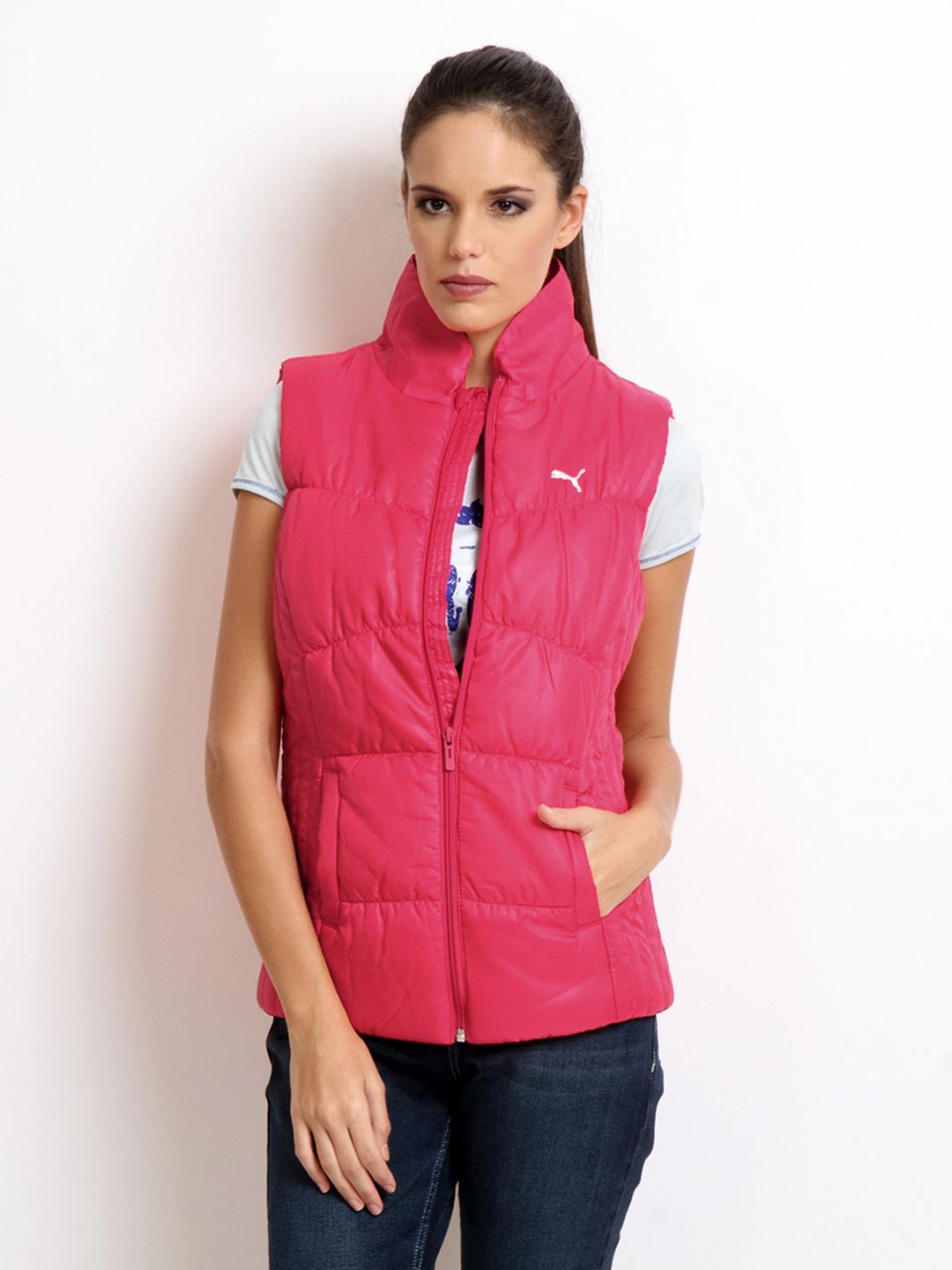 PUMA AC PADDED VEST VIRTUAL PINK-TR in Standard