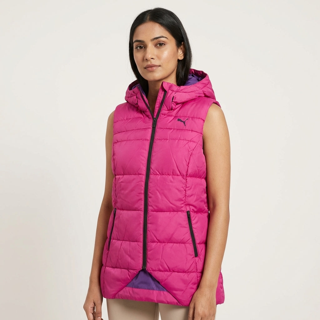 PUMA CA STYLE DOWN VEST FUSCIA in Standard
