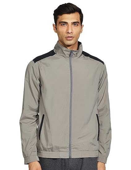 PUMA WOVEN JACKET II STEEL GRAY-BLA in Standard