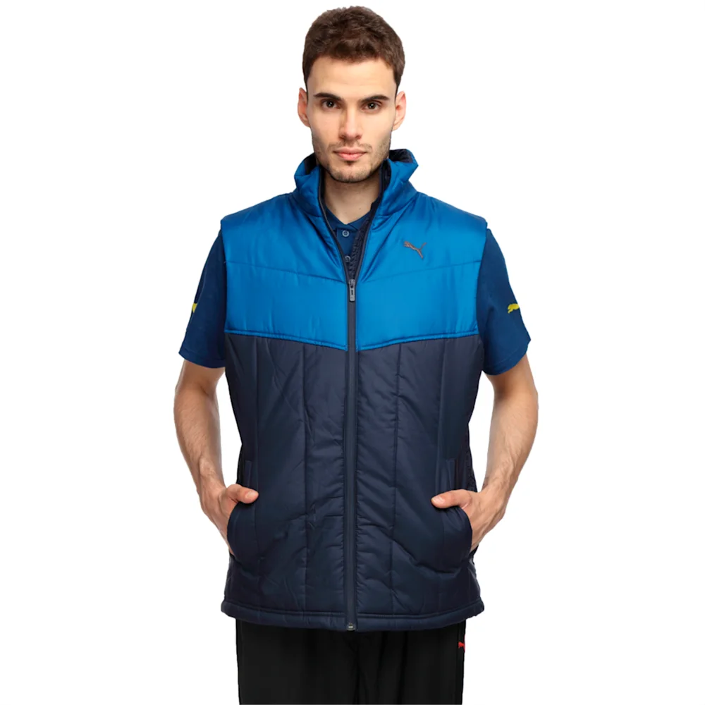 PUMA ESS PADDED VEST PEACOAT-LIMOGE in Standard