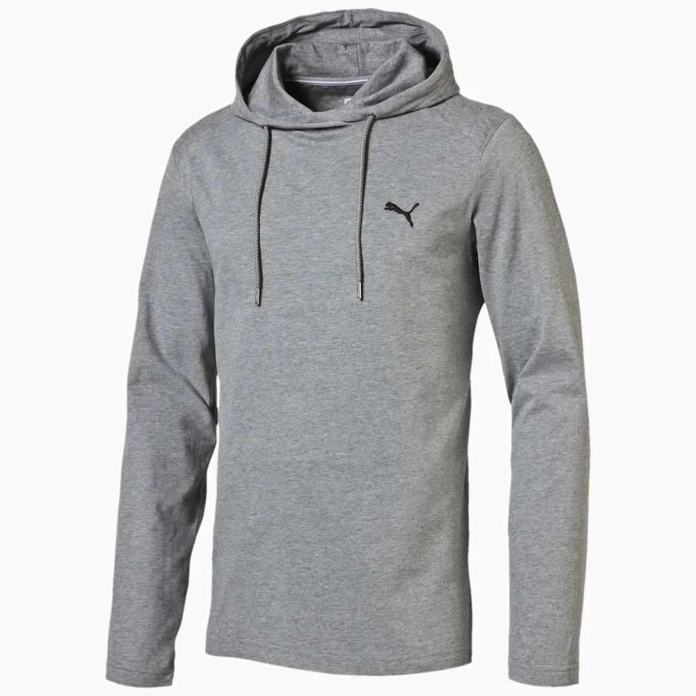 PUMA STYLE LS TEE MEDIUM GRAY HEATH in Standard