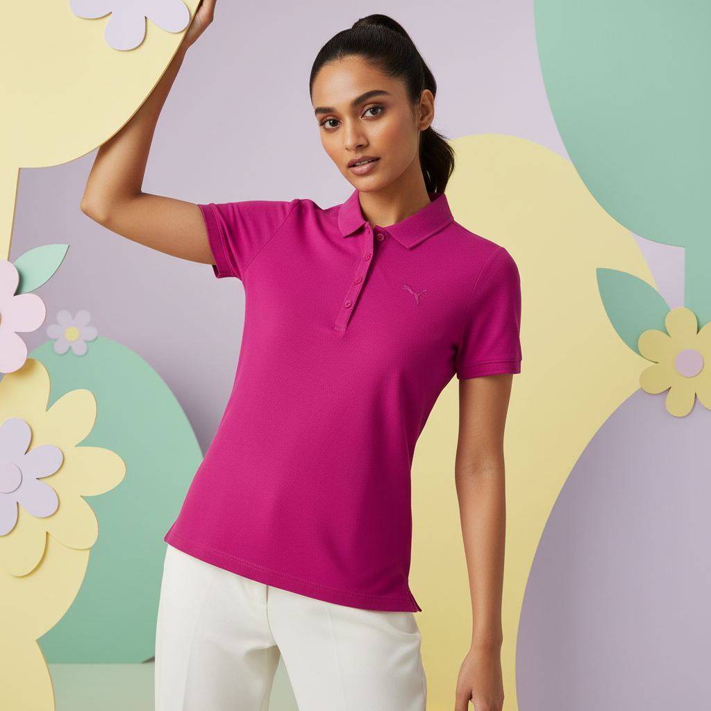 PUMA ESS POLO W VIVID VIOLA in Standard