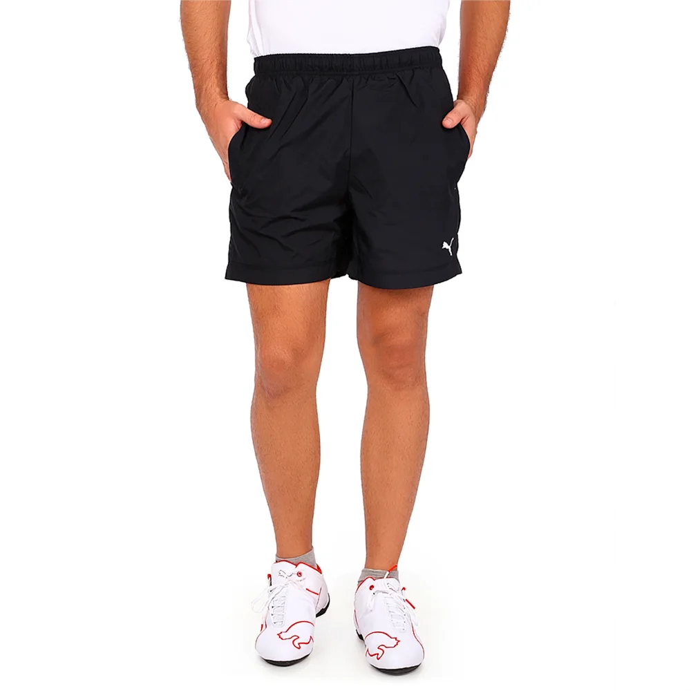 PUMA ESS WOVEN 5 SHORTS in BLACK