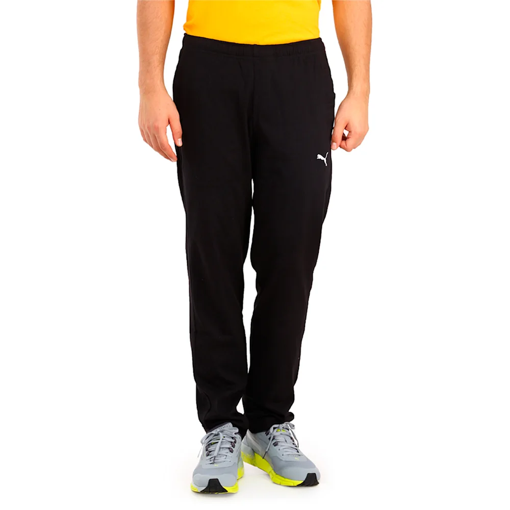 PUMA ESS JERSEY PANTS OP in BLACK