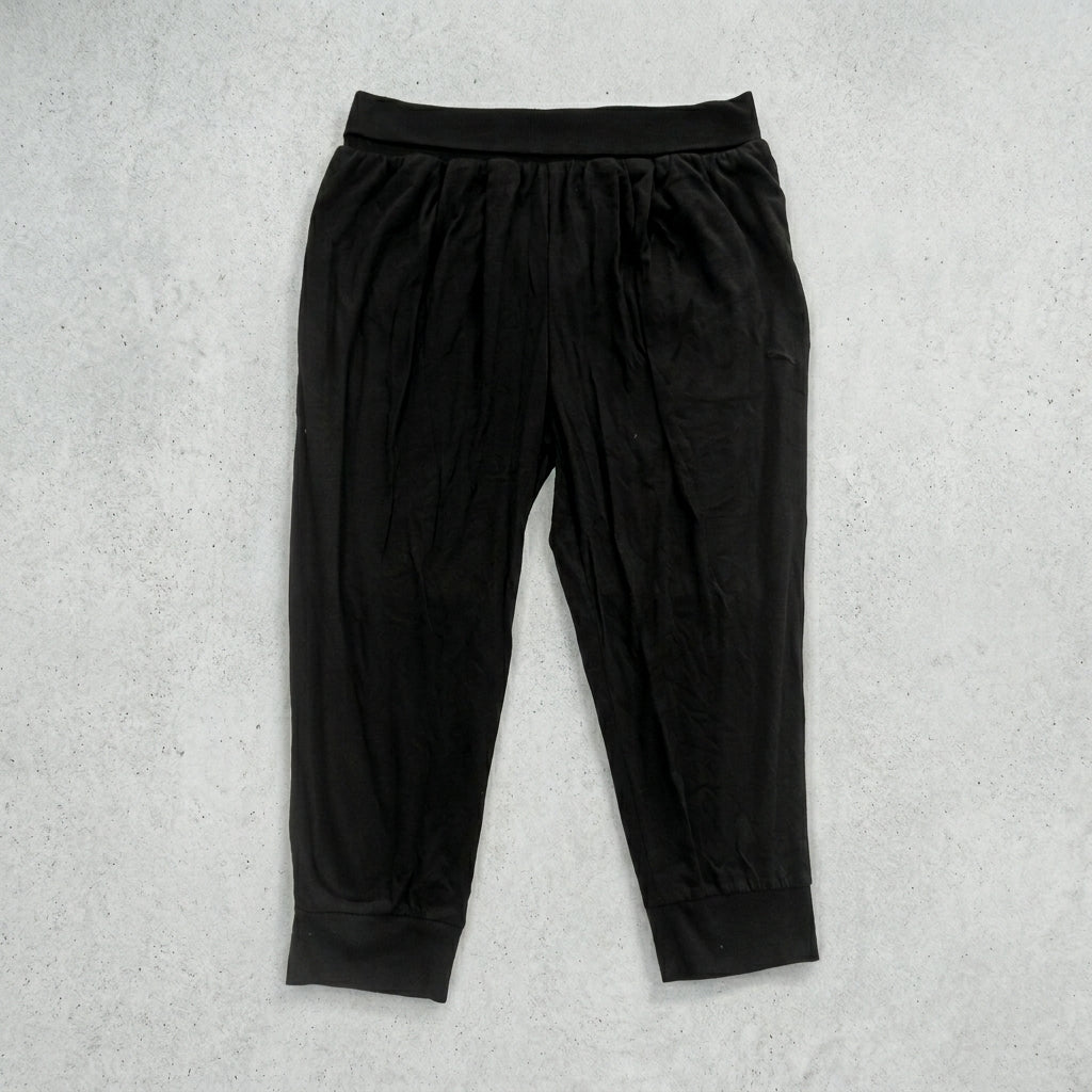 PUMA STYLE 3 4 DRAPY PANTS W in BLACK