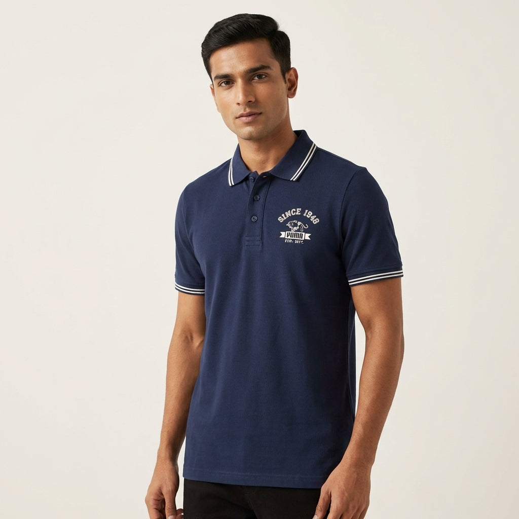 PUMA STYLE ATHL POLO PEACOAT in Standard