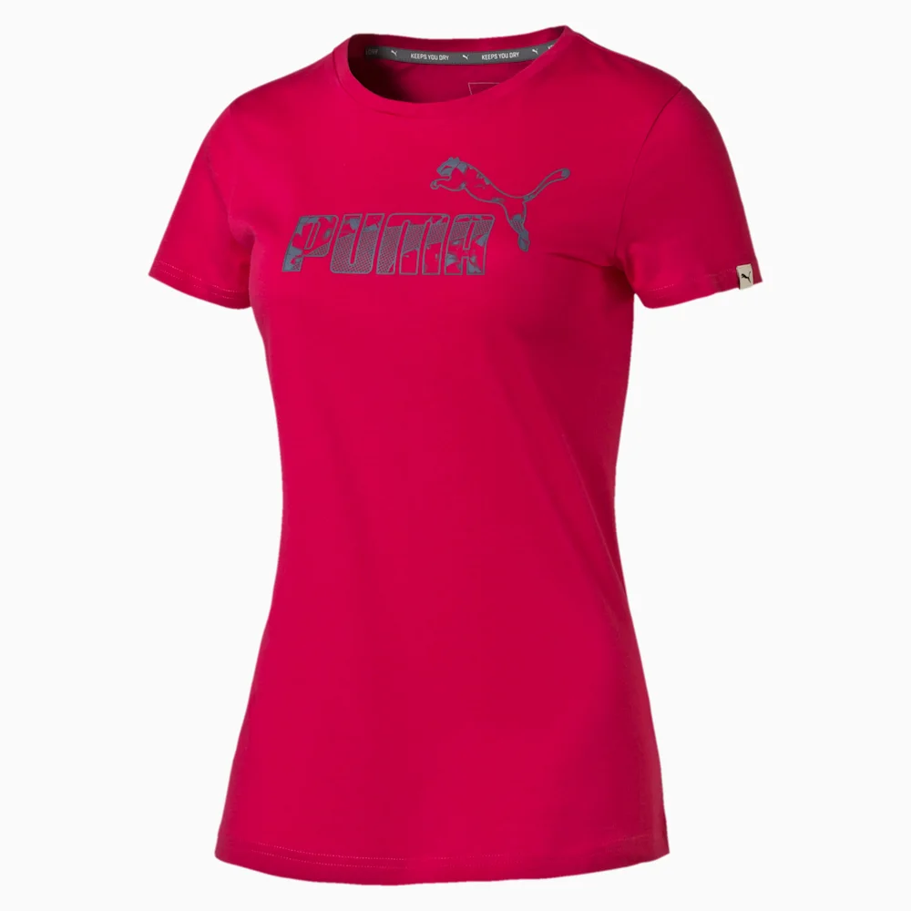 PUMA FUN TEE W ROSE in RED