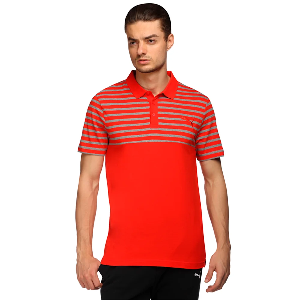 PUMA FUN DRY JERSEY BLOCK POLO in Standard