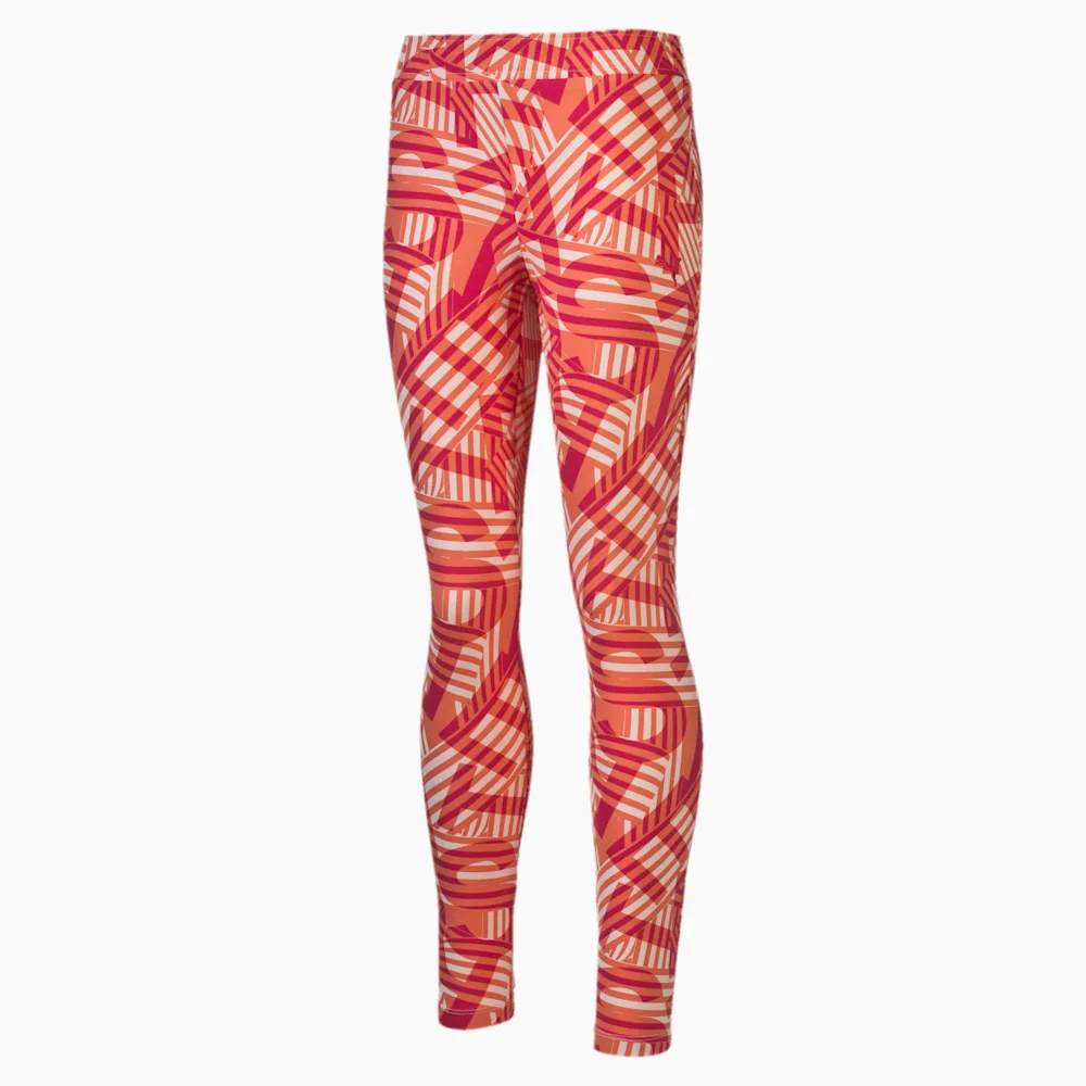 PUMA FUN IND LEGGINS G ROSE RED-AOP in Standard
