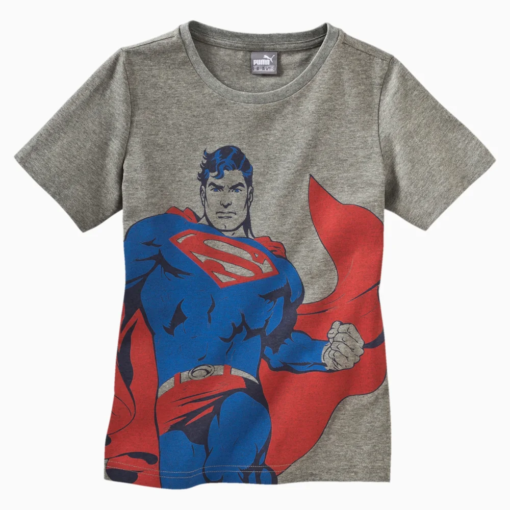 PUMA FUN SUPERMAN TEE B MEDIUM in GRAY