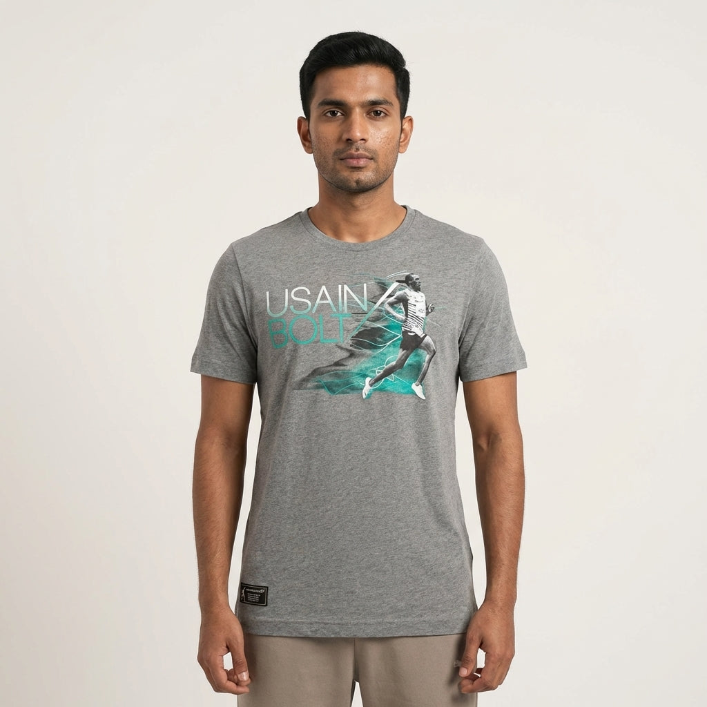 PUMA UB ACTIVE TEE MEDIUM GRAY HEAT in Standard