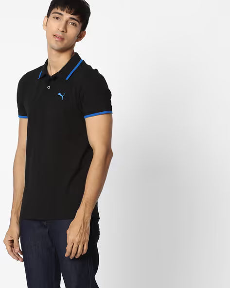 PUMA FUN PIQUE POLO BLACK-SODALITE in Standard