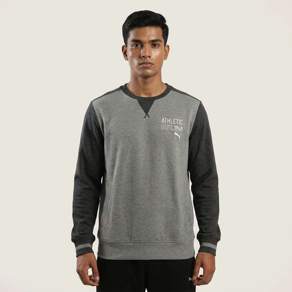 PUMA STYLE ATHL CREW SWEAT FL MEDIU in Standard