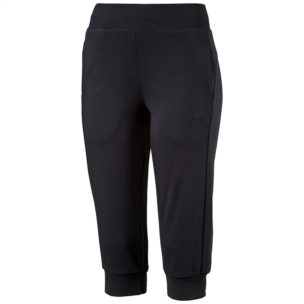 PUMA ESS CAPRI SWEAT PANTS W in BLACK