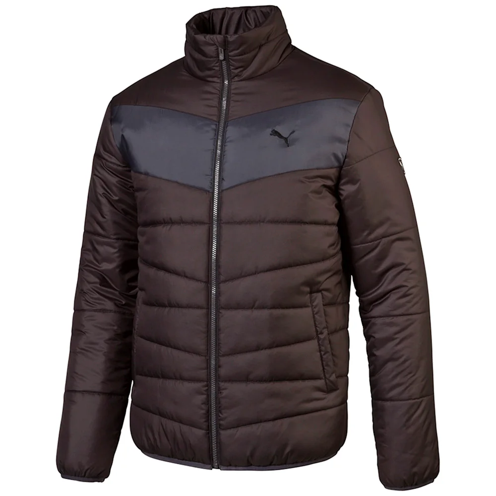 PUMA ESS PADDED JACKET M BLACK-PERI in Standard