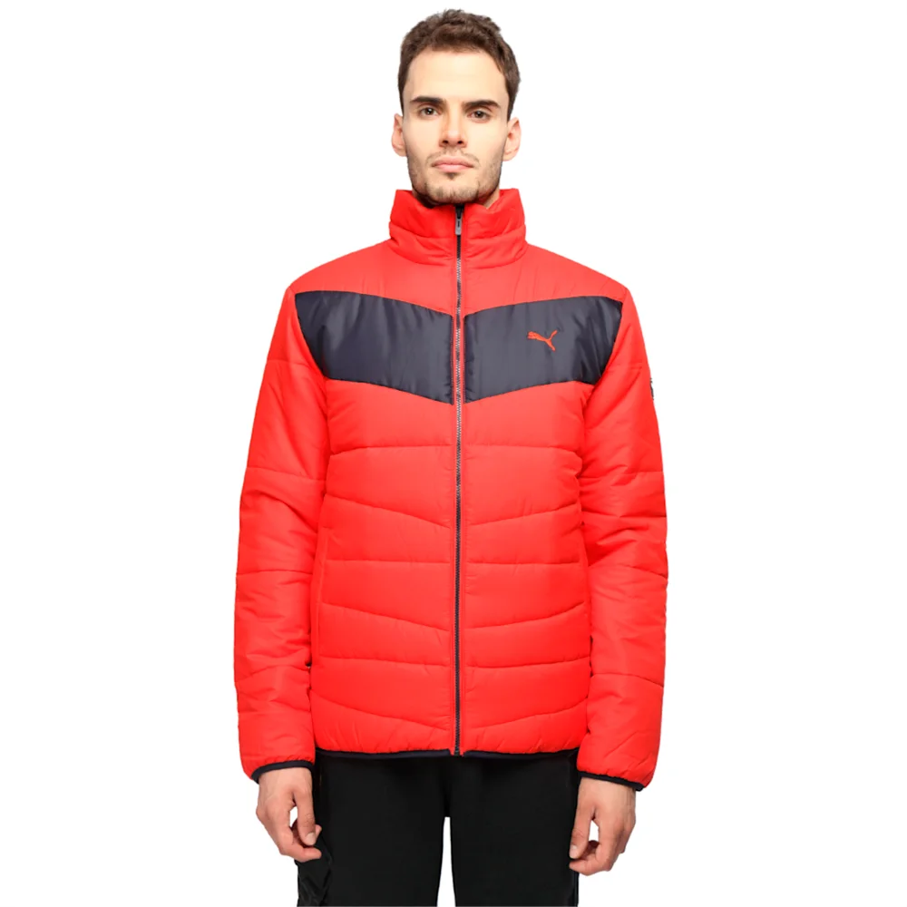 PUMA ESS PADDED JACKET M RED-N in Standard