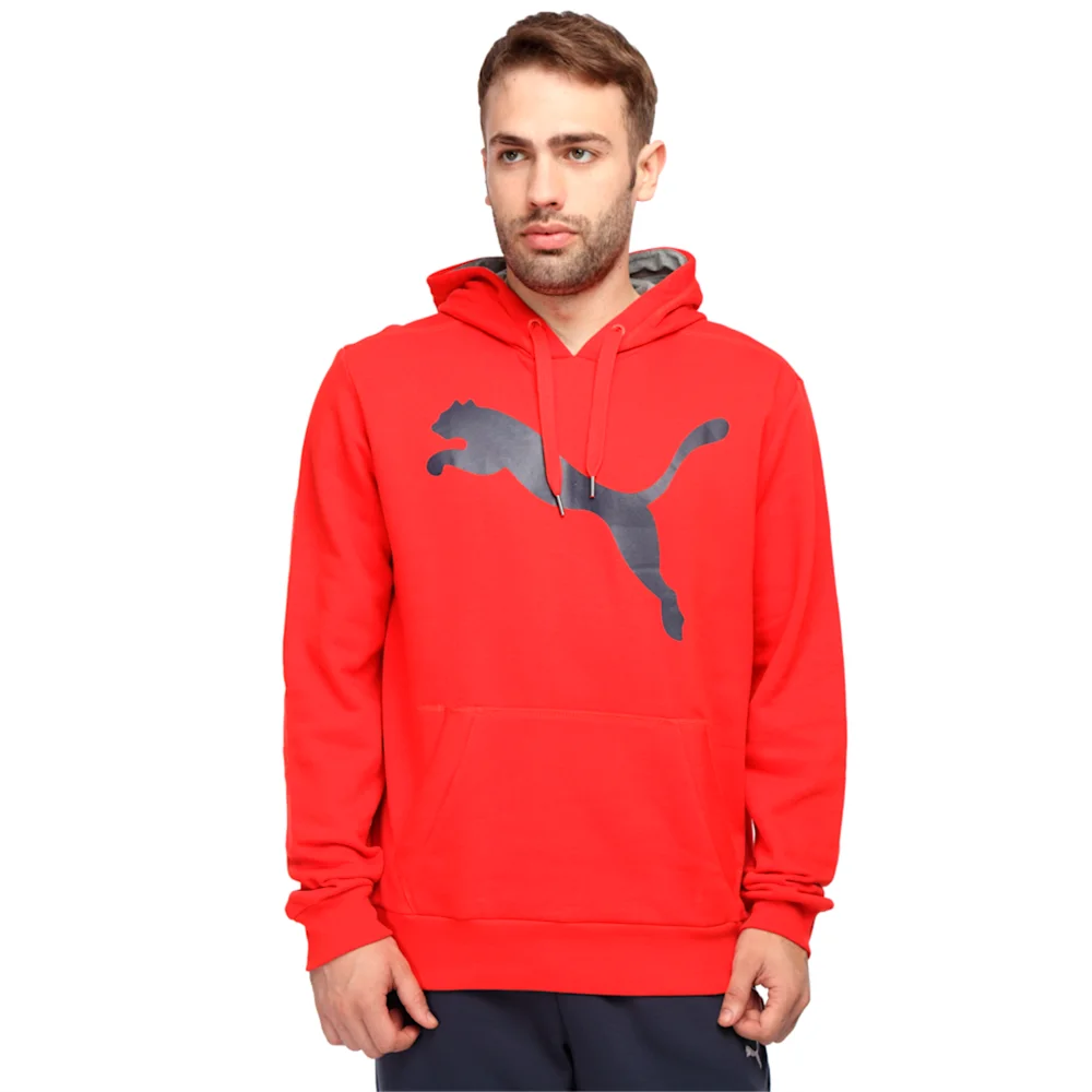 PUMA ESS CAT HOODED SWEAT FL R in Standard