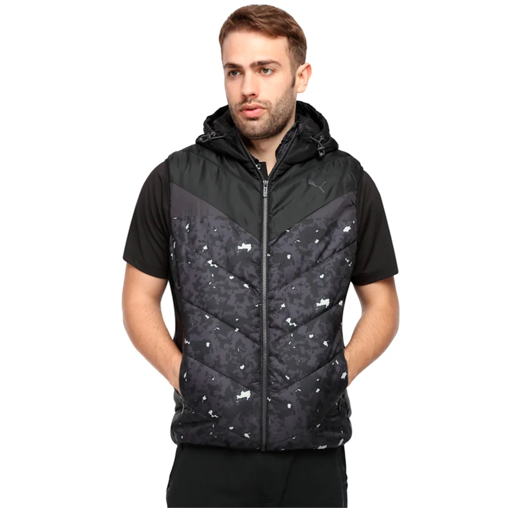 PUMA FUN T48 HOODED PADDED VEST M B in Standard