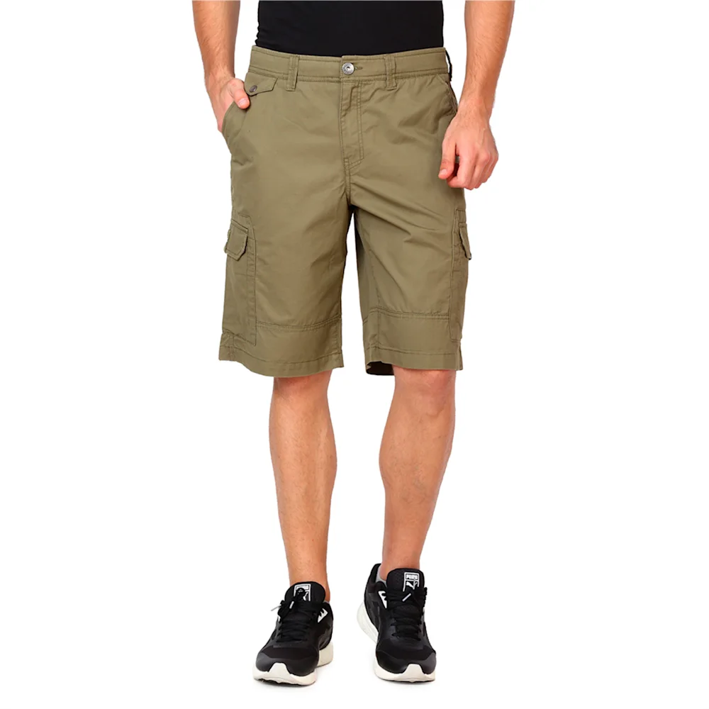 PUMA CARGO SHORTS BURNT in OLIVE